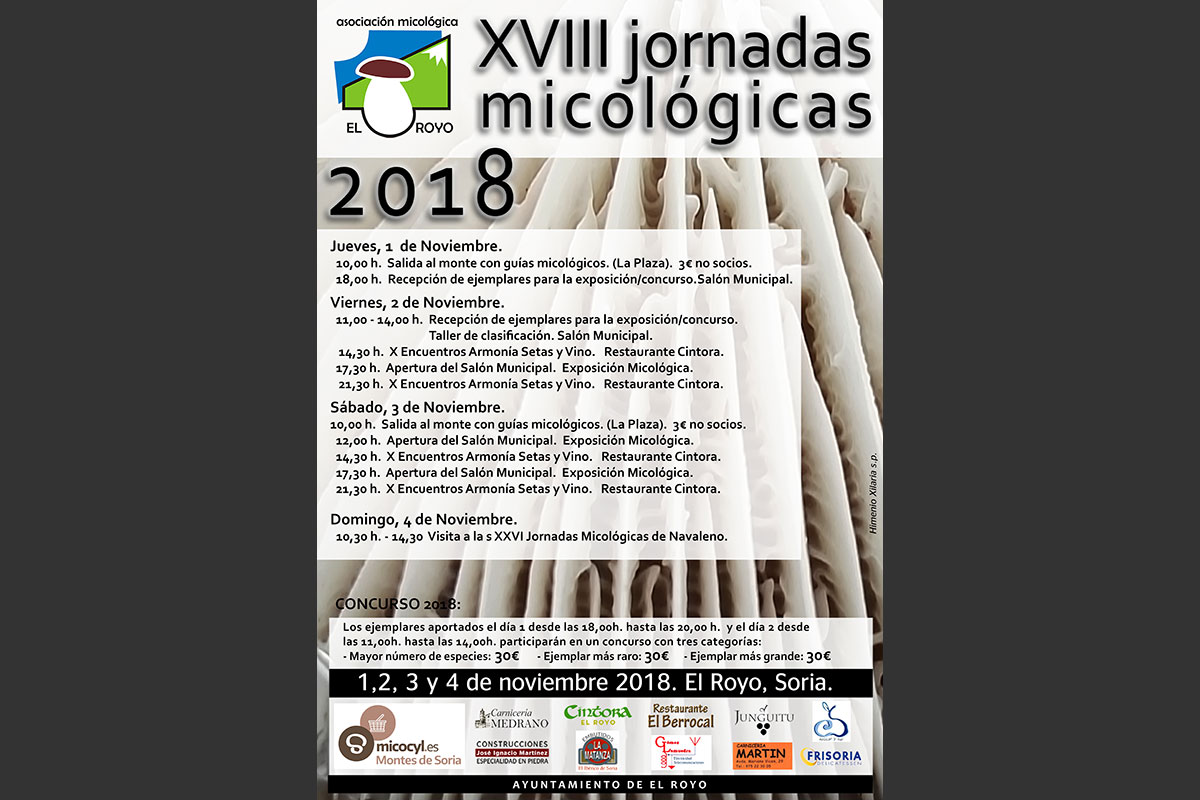 Cartel XVIII Jornadas micológicas
